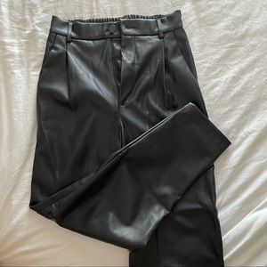 SOLD ON DEPOP Zara faux leather pants